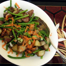 Spiced Potatoes and Green Beans