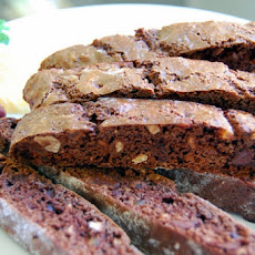 Chocolate, Hazelnut and Ginger Biscotti