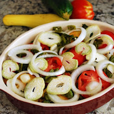 Summer Veggie and Green Chile Casserole