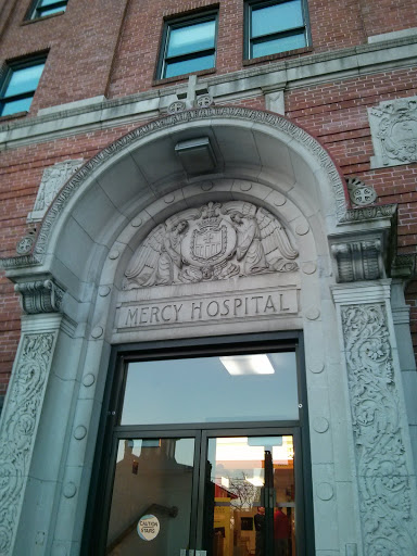 Mercy Hospital Entrance Stonework