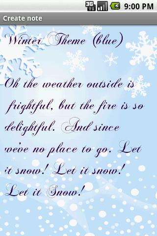 Winter Theme