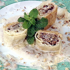 Individual Pear Strudels with Blue Cheese