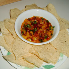 Chipotle Peach Salsa with Cilantro