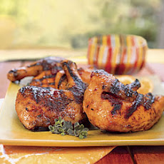 Chicken with Tangerine, Honey, and Chipotle Glaze