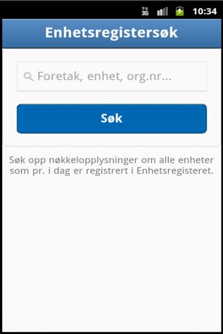 Enhetsregistersøk