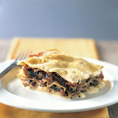 Roasted Portobello and Prosciutto Lasagna
