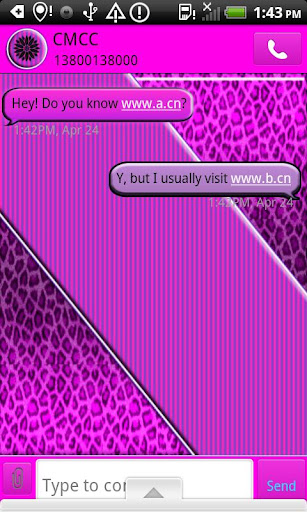 GO SMS THEME HotLeopard5