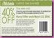 Michaels coupon pic 40%