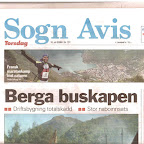 Une du journal local Sogn Avis sur le Raid des Trolls - N131 - 10 juillet 2008