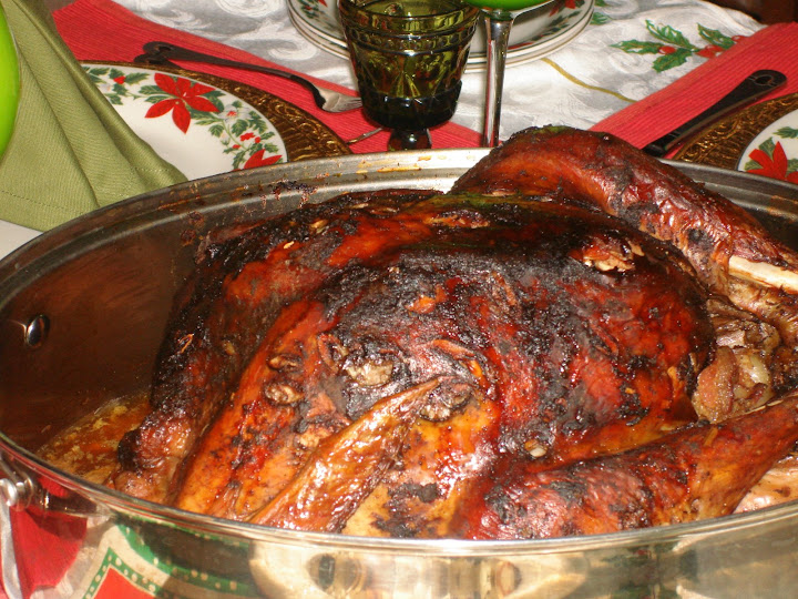 pavo relleno con frutos secos
