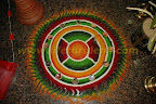 kolam at the entrance kolam at the entrance