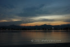 Penang Island at sunset. Taken from Jerejak Resort beach Penang Island at sunset. Taken from Jerejak Resort beach