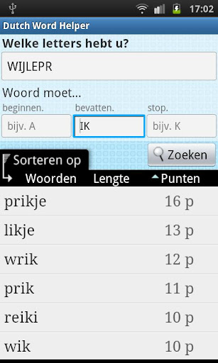 Dutch Word Finder
