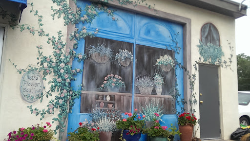 Flowers On A Window Mural