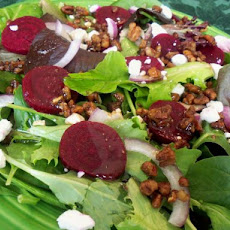 Spring Greens With Beets and Goat Cheese