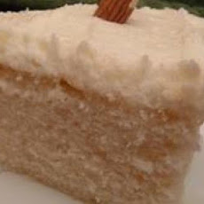 White Almond Wedding Cake