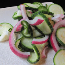 Cucumber-Zucchini Salad