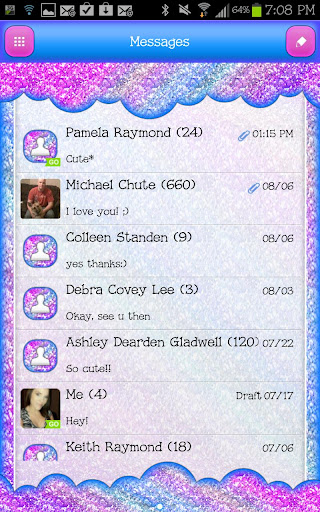 【免費個人化App】GO SMS - Sparkle Pastel Sky 2-APP點子