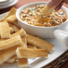 Buffalo Chicken Cheese Dip with Wonder Bread Fingers