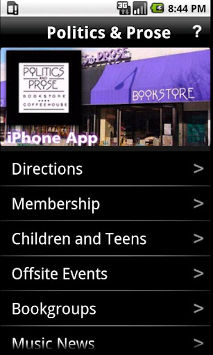 Politics and Prose App