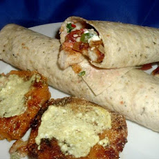 Sweet Mashed Potato Cakes With Curry Sour Cream