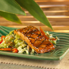 Roasted Salmon With Mojito Slaw