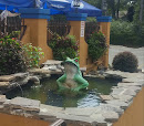 Frog statue