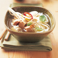 Asian Turkey-Noodle Soup with Ginger and Chiles