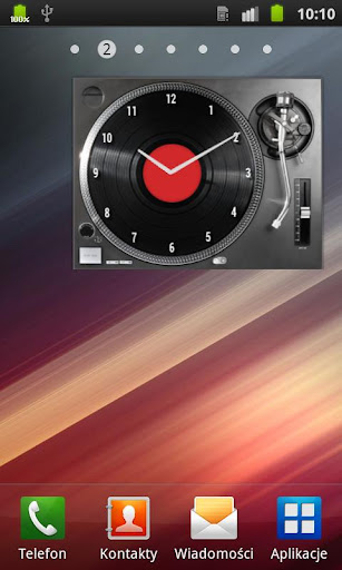 DJ DECK Analog Clock Widget