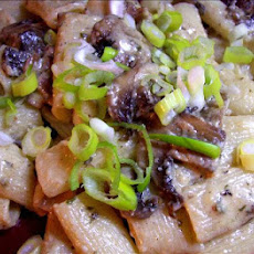 Creamy Mostaccioli With Bacon and Mushrooms