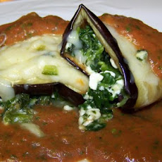 Eggplant Roll-Ups With Roasted Tomato Sauce