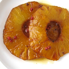 Roasted Pineapple with Pink Peppercorns