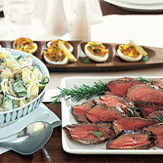 Grilled Leg of Lamb with Spiced Mustard and Rosemary