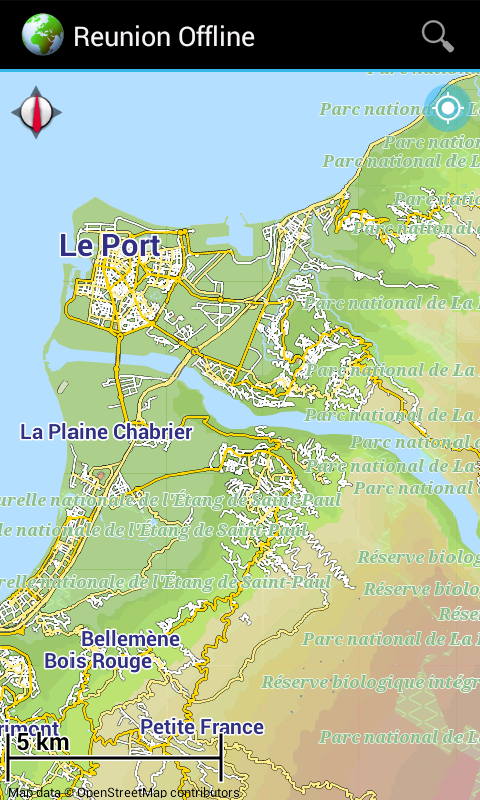 Android application Offline Map Reunion (France) screenshort