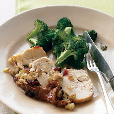 Stuffed Chicken Breast and Roasted Broccoli