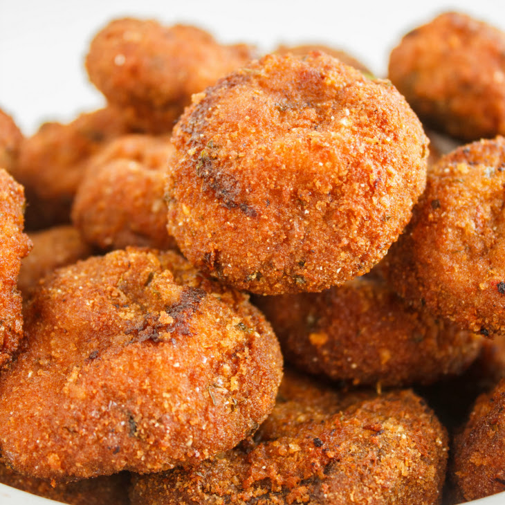 breaded Fried   Crispy fried Yummly Deep  Recipe Breaded recipe mushrooms Mushrooms