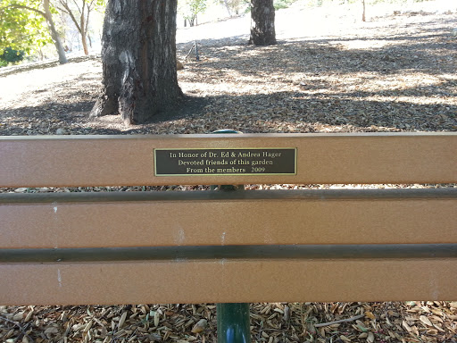 Dr. Ed and Andrea Hager Memorial Bench Plaque