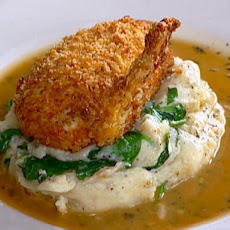 Max's Specialty Chicken Chop with Sage and Baby Spinach Mashed Potatoes