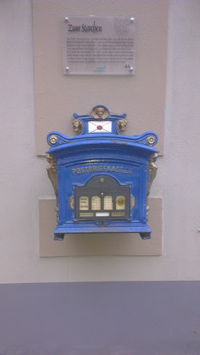 BW Historischer Blauer Postkasten 