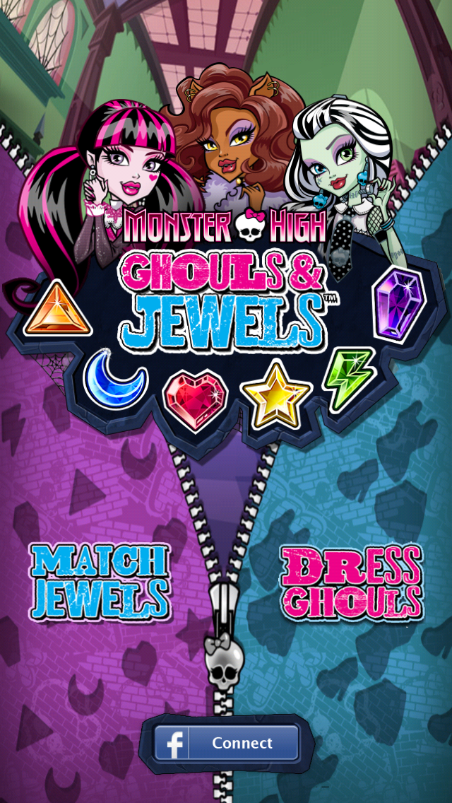 Android application Monster High Ghouls and Jewels screenshort