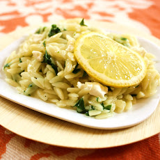 Orzotto with Spring Ramps & Goat Cheese