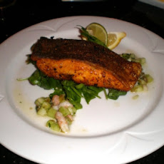 Baked Salmon Stuffed with Mascarpone Spinach