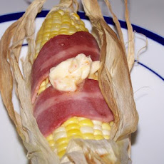 Barbecued Corn on the Cob W/Bacon and Chili Butter
