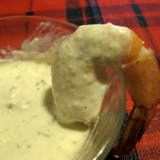 Shrimp With White Cocktail Sauce