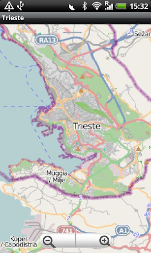 Trieste Koper Street Map