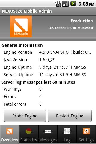 NEXUSe2e mobile admin