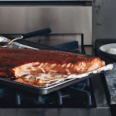 Slow-Roasted Red-Wine-Lacquered Salmon Fillet