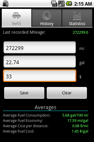 Mileage Tracker