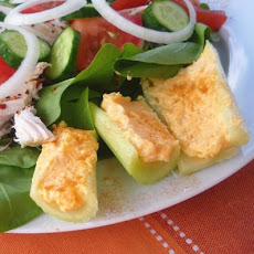 Cheddar Stuffed Celery