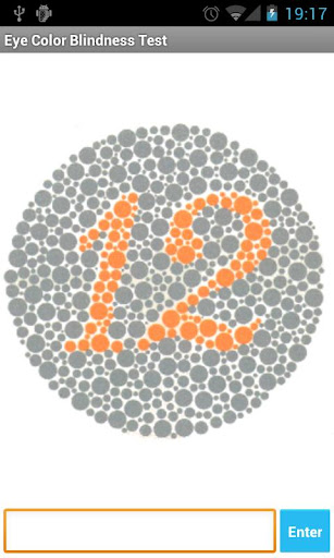 Eye Color Blindness Test